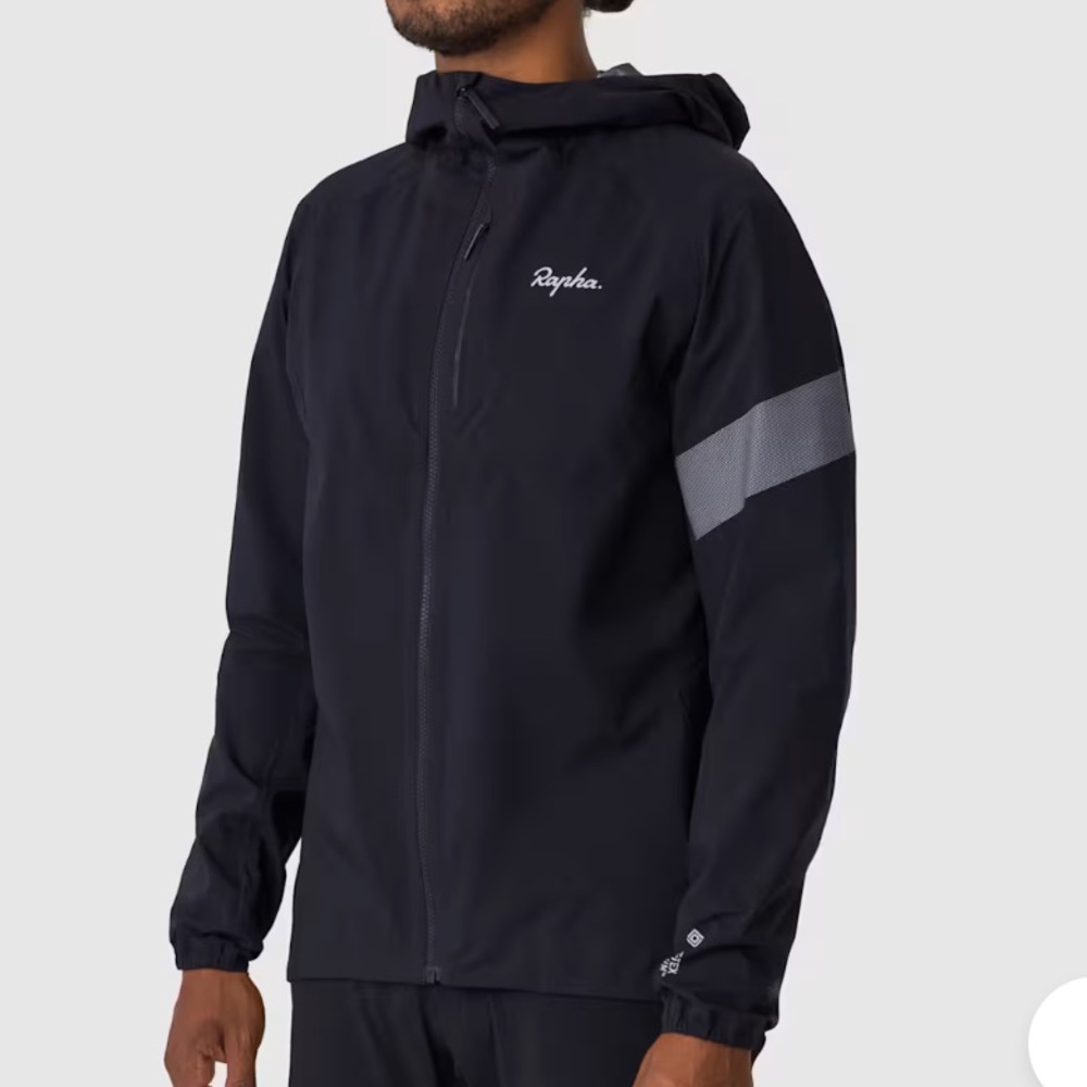 Rapha Men's Gore Tex Infinium Trail Hybrid Black WindstopperJacket Small